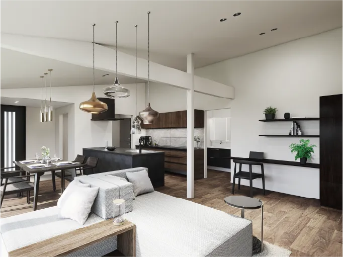 外観・内観デザインの豊富なバリエーション