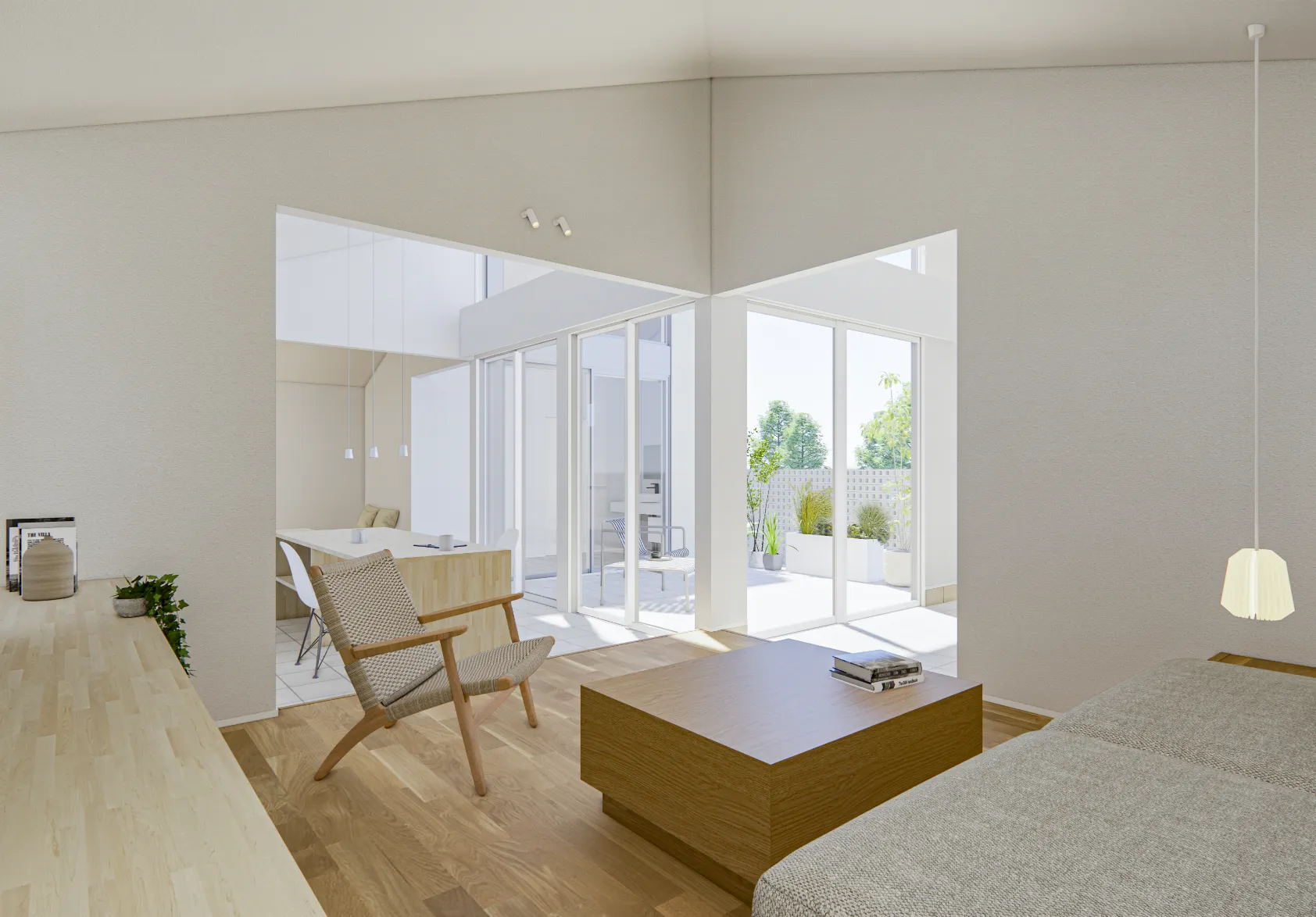 境目のない、かろやかな家